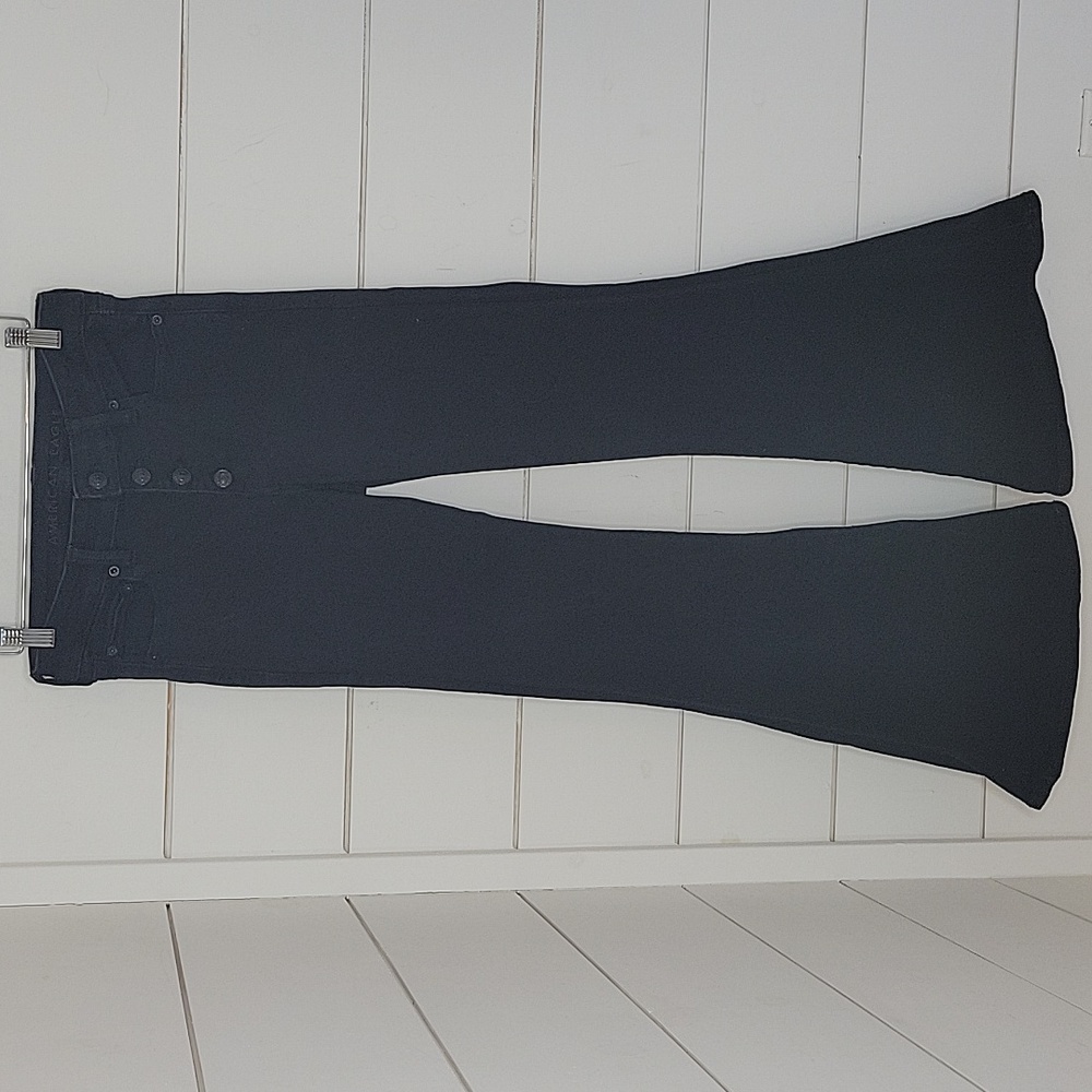 American Eagle Outfitters Black Flare Jeans